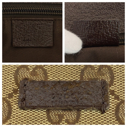 Gucci GG Canvas Leather Shoulder Bag