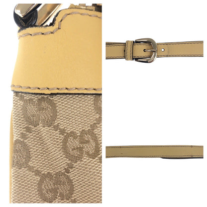 Gucci GG Canvas Leather Shoulder Bag