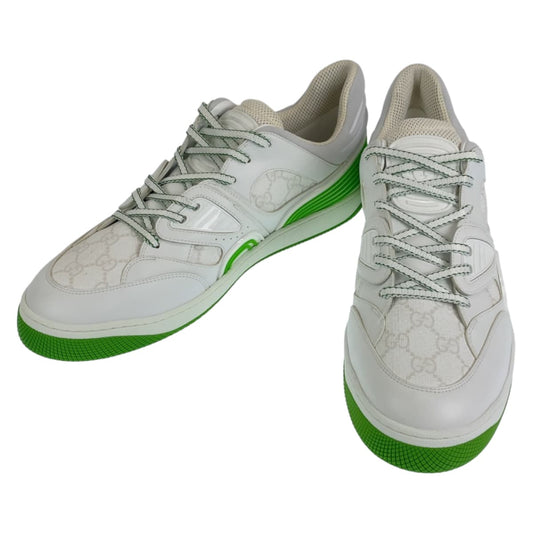 Gucci GG Canvas Leather Basket Low Cut Sneakers