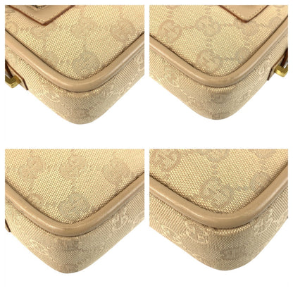 Gucci GG Canvas Leather Shoulder Bag
