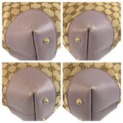 Gucci Bamboo Heart GG Canvas Leather 2way Bag