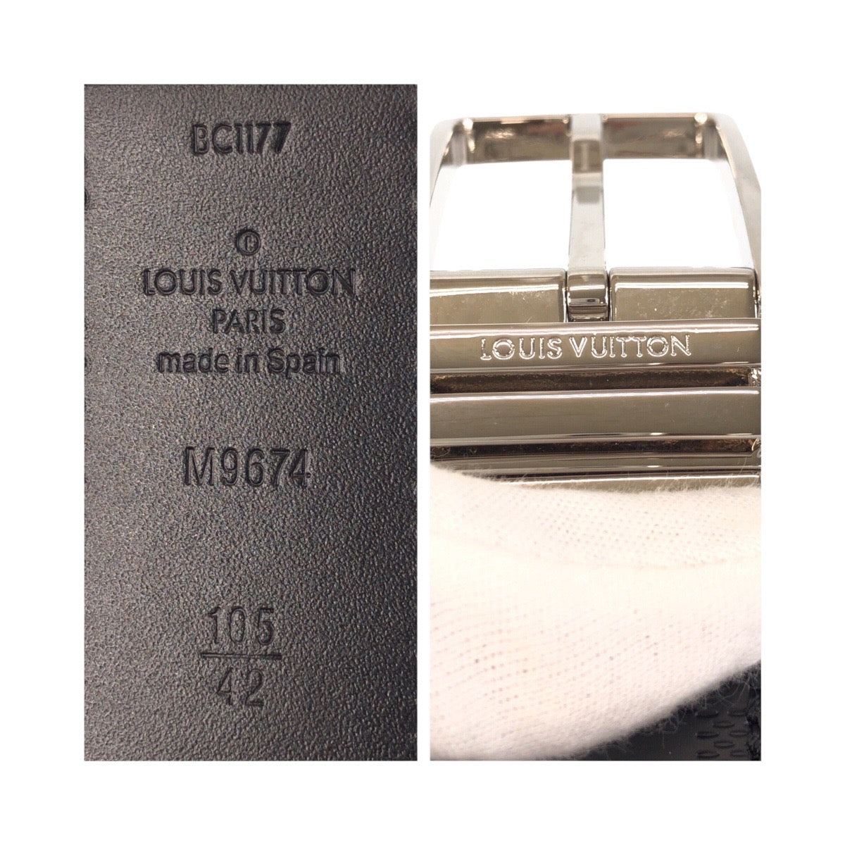 Louis Vuitton Damier Infini Leather Belt