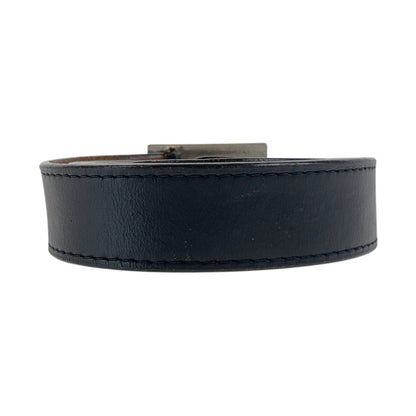 Louis Vuitton Sangle Jeans Leather Metal Belt