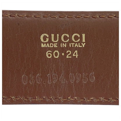 Gucci G Buckle Leather Belt