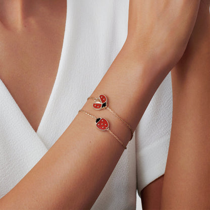 VAN CLEEF & ARPELS Lucky Spring bracelet, closed wings ladybug