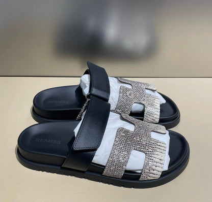 Hermes Lizard Chypre Black size 36