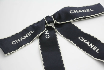 Chanel Vintage 1981-85 Silk Bow Long Ribbon Brooch
