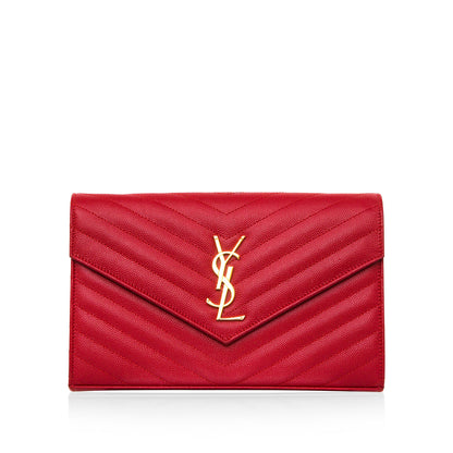 Saint Laurent Monogram Wallet on Chain