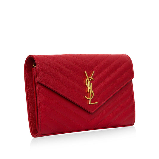 Saint Laurent Monogram Wallet on Chain