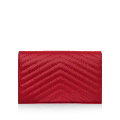 Saint Laurent Monogram Wallet on Chain