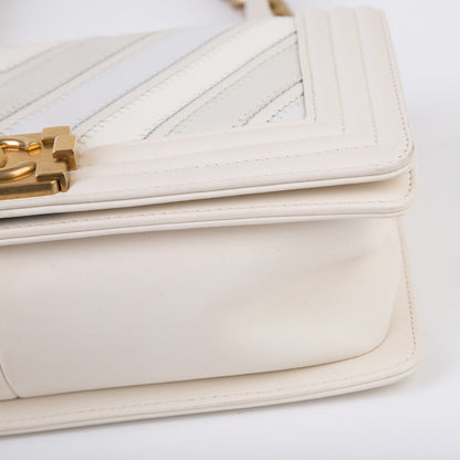 Chanel Mixed Leather SS16 Boy Bag