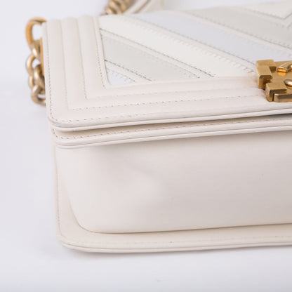 Chanel Mixed Leather SS16 Boy Bag