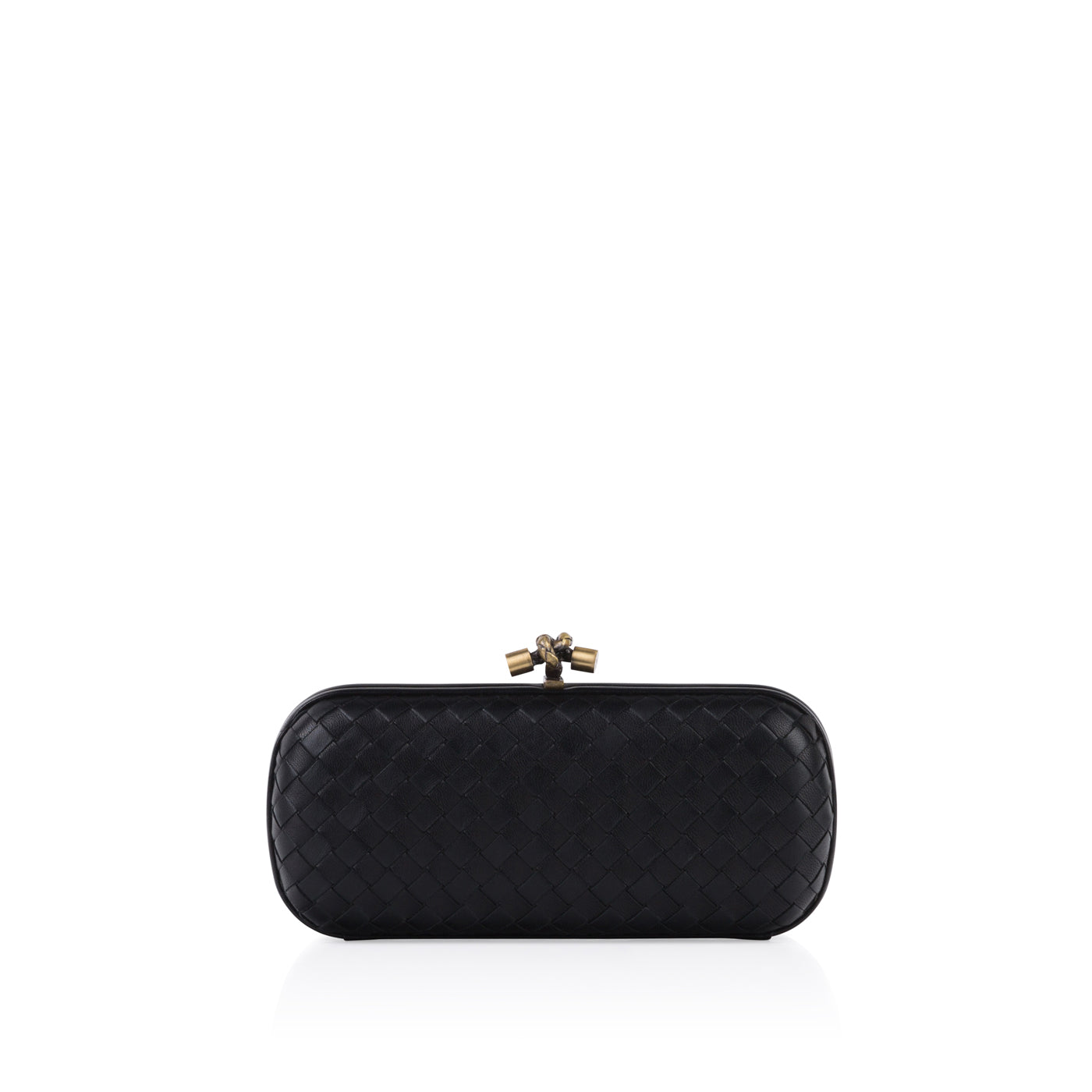 Bottega Veneta Leather Stretch Knot Clutch