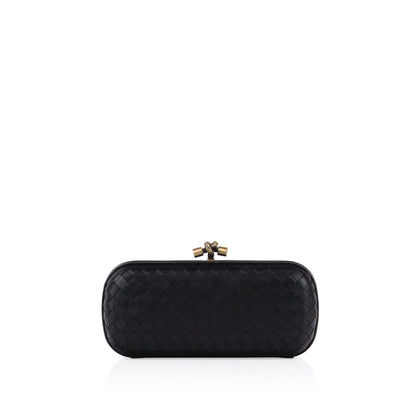 Bottega Veneta Leather Stretch Knot Clutch