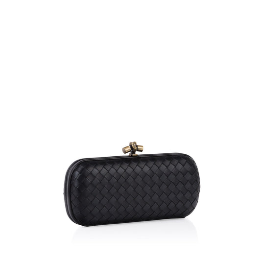 Bottega Veneta Leather Stretch Knot Clutch