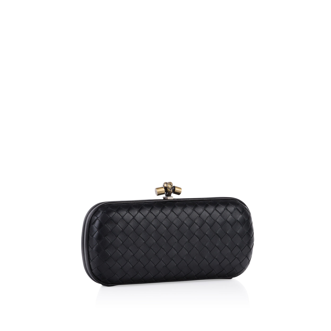 Bottega Veneta Leather Stretch Knot Clutch