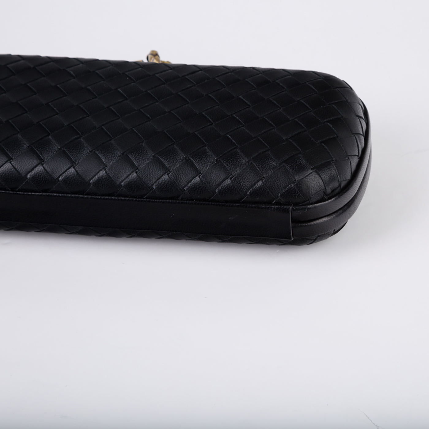Bottega Veneta Leather Stretch Knot Clutch