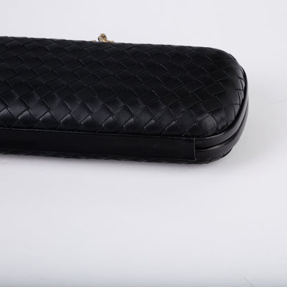 Bottega Veneta Leather Stretch Knot Clutch