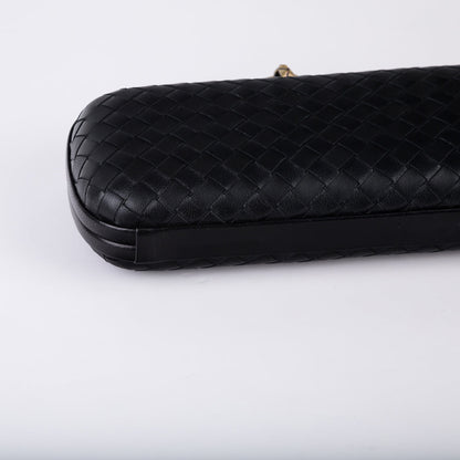 Bottega Veneta Leather Stretch Knot Clutch