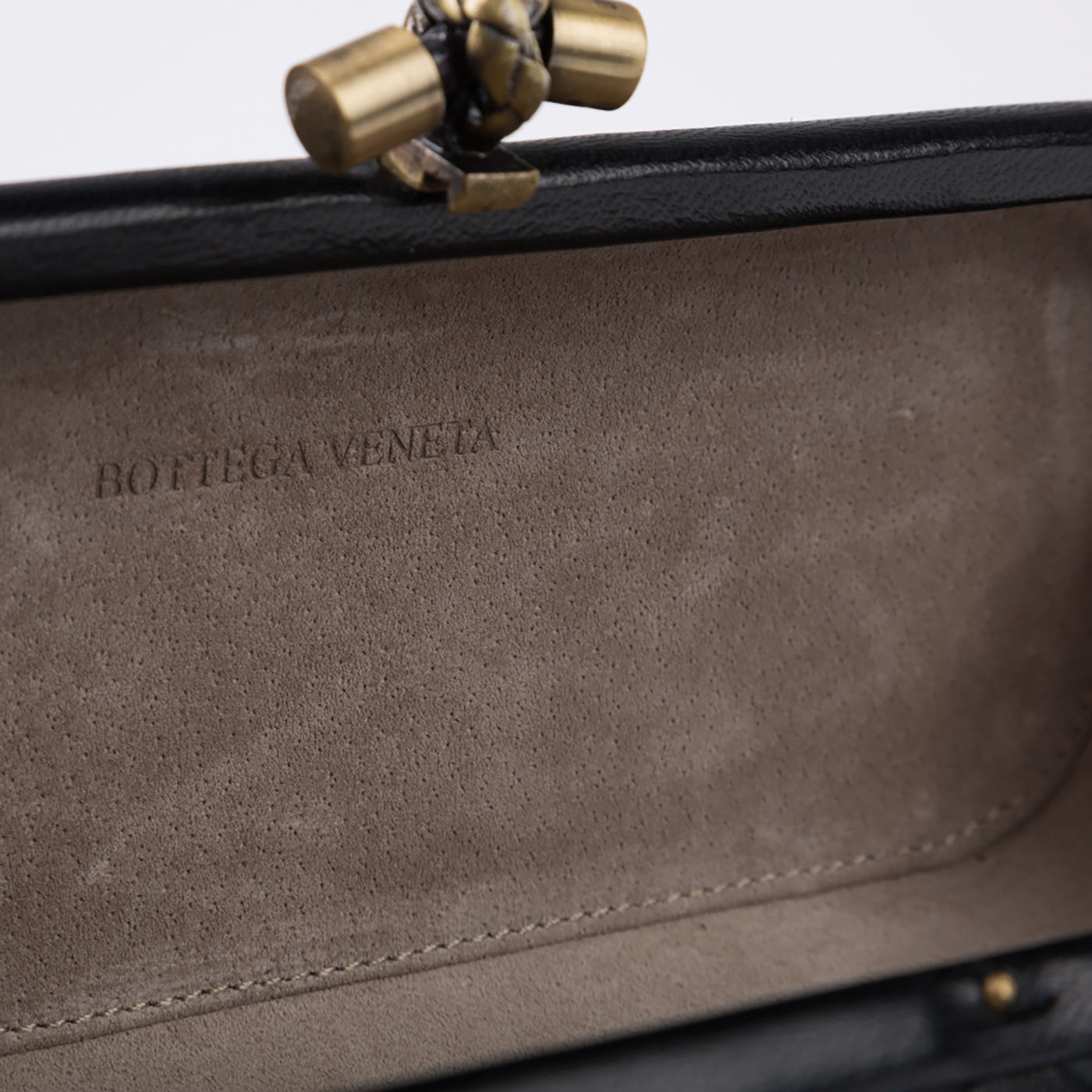 Bottega Veneta Leather Stretch Knot Clutch