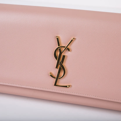 Saint Laurent Kate Monogram Clutch Grain de Poudre