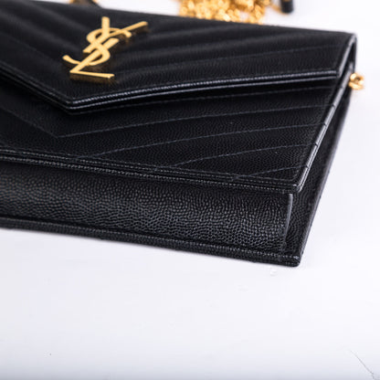 Saint Laurent Monogram Envelope Chain Wallet