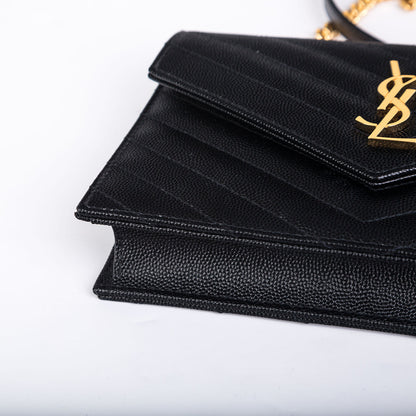 Saint Laurent Monogram Envelope Chain Wallet