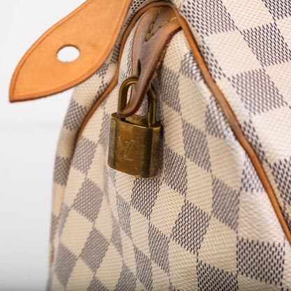 Louis Vuitton Speedy 35 Damier Azure