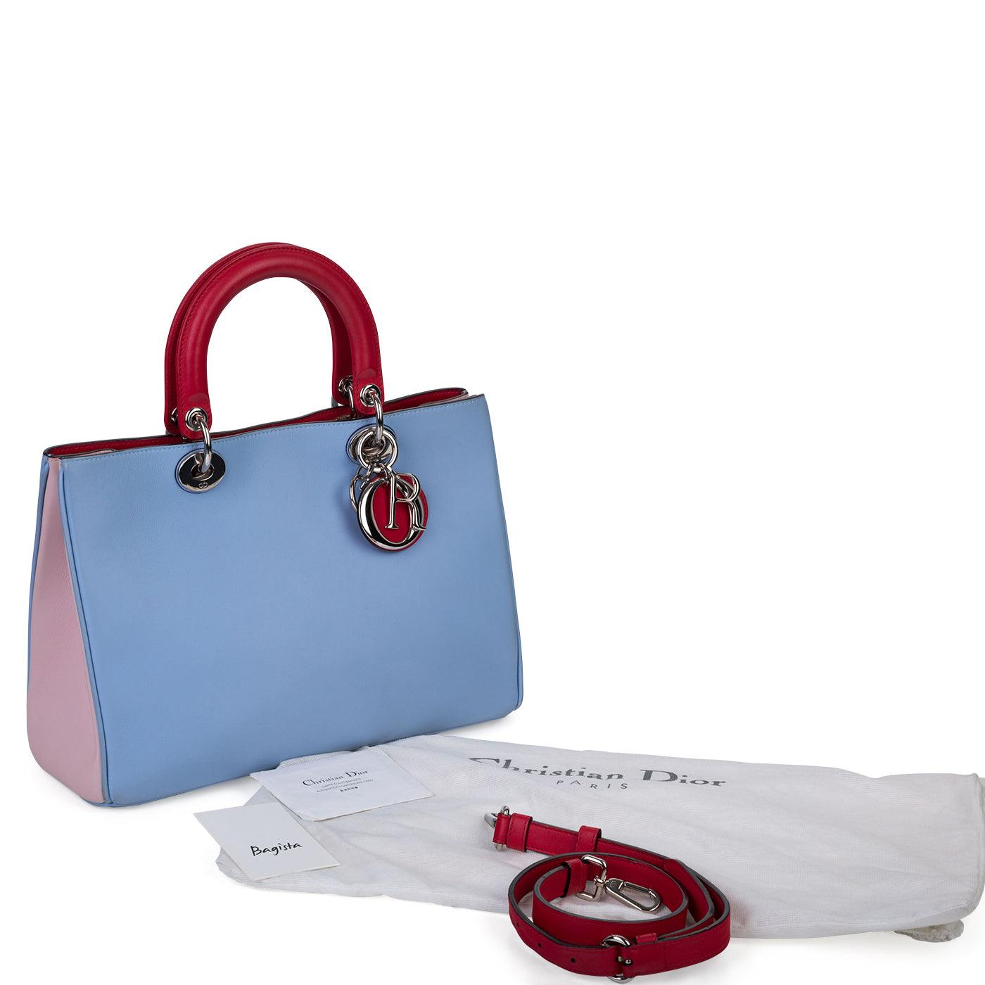 Christian Dior Tri-colour Diorissimo Medium