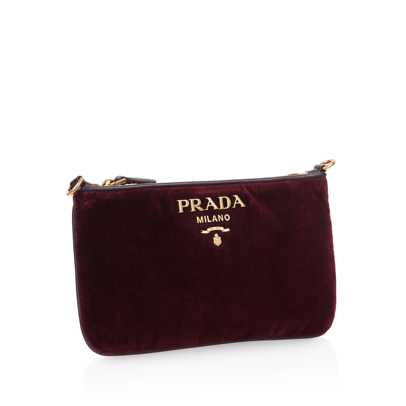 Prada Velvet Currant Pouch