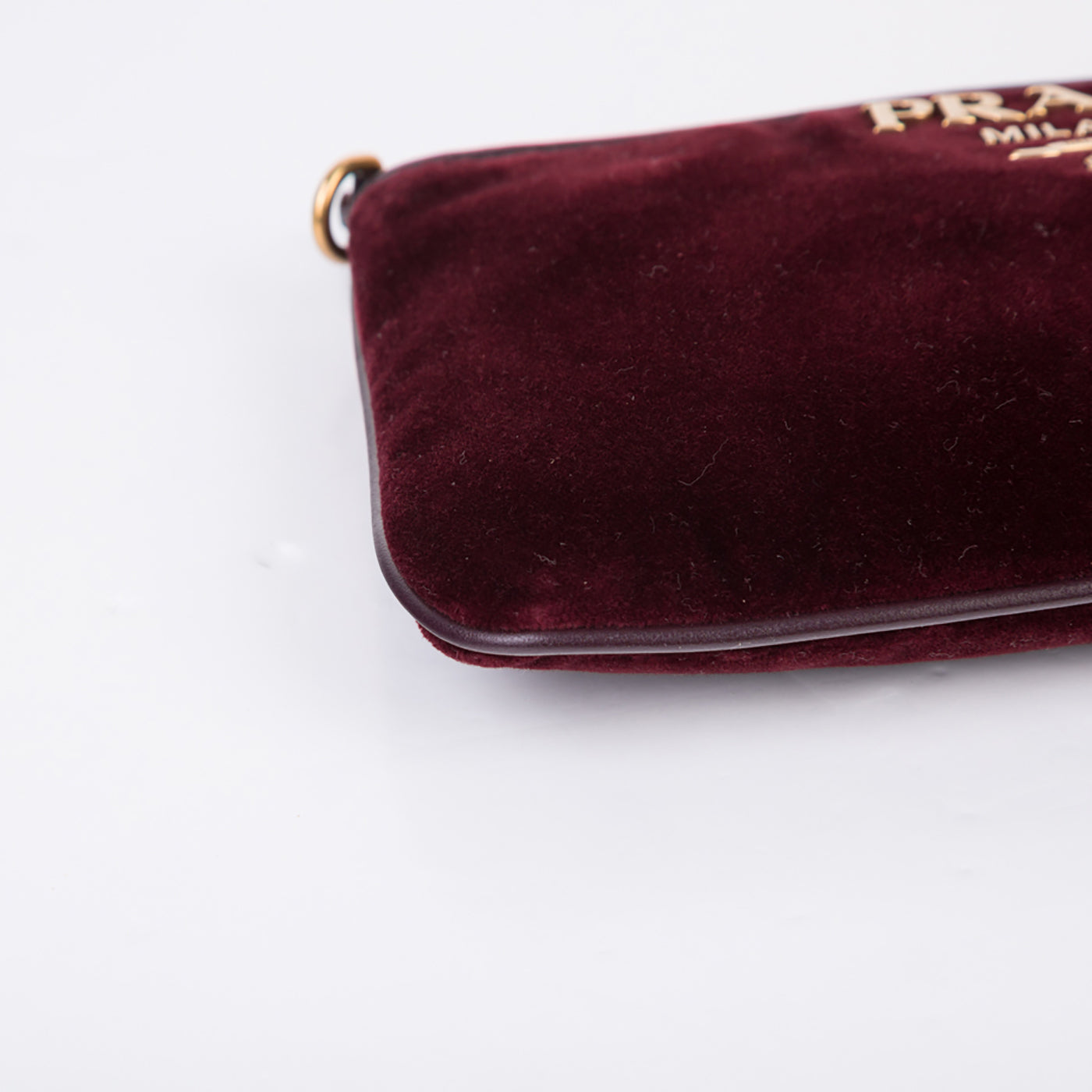 Prada Velvet Currant Pouch