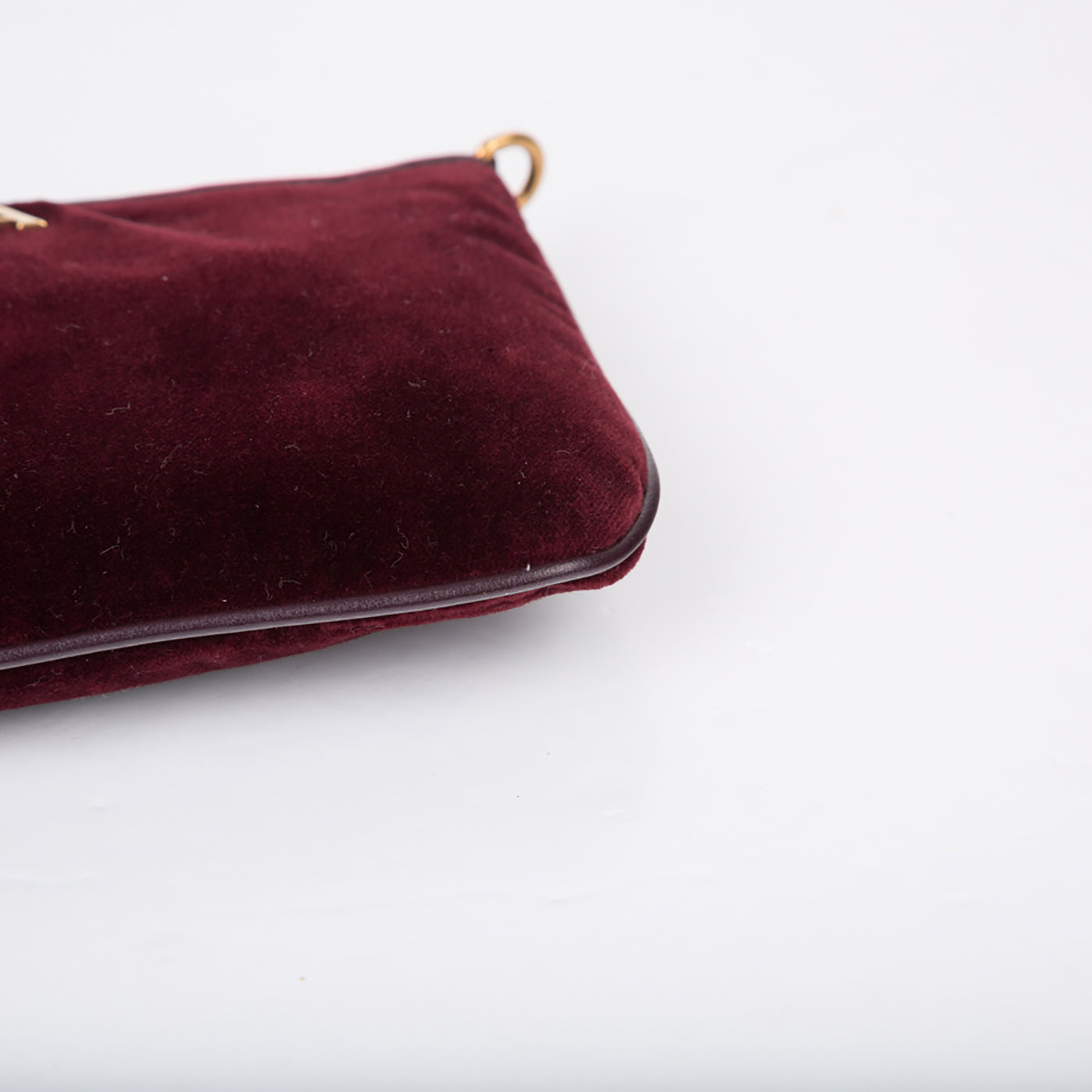 Prada Velvet Currant Pouch