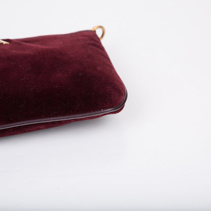 Prada Velvet Currant Pouch