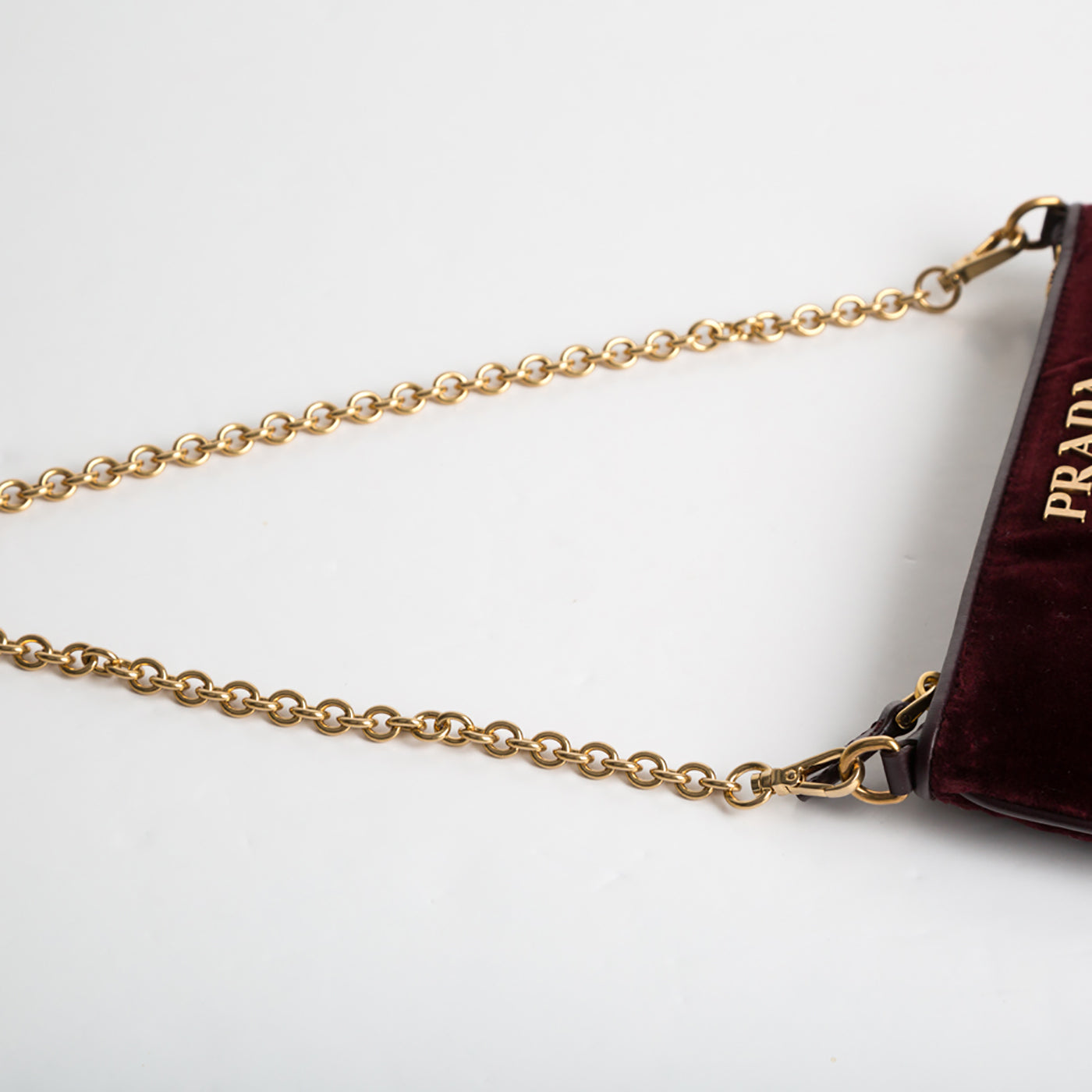 Prada Velvet Currant Pouch