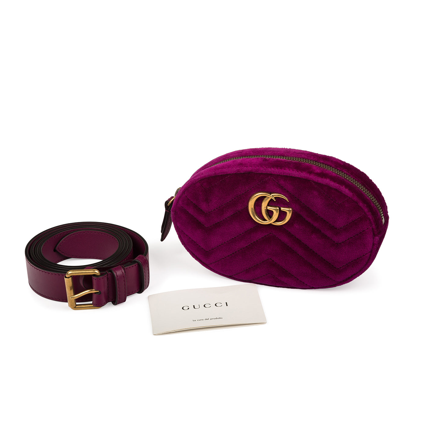Gucci Gucci Marmont Belt Bag Fuchsia