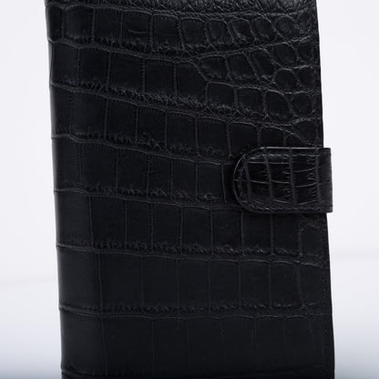 Bottega Veneta Nero Crocodile Wallet