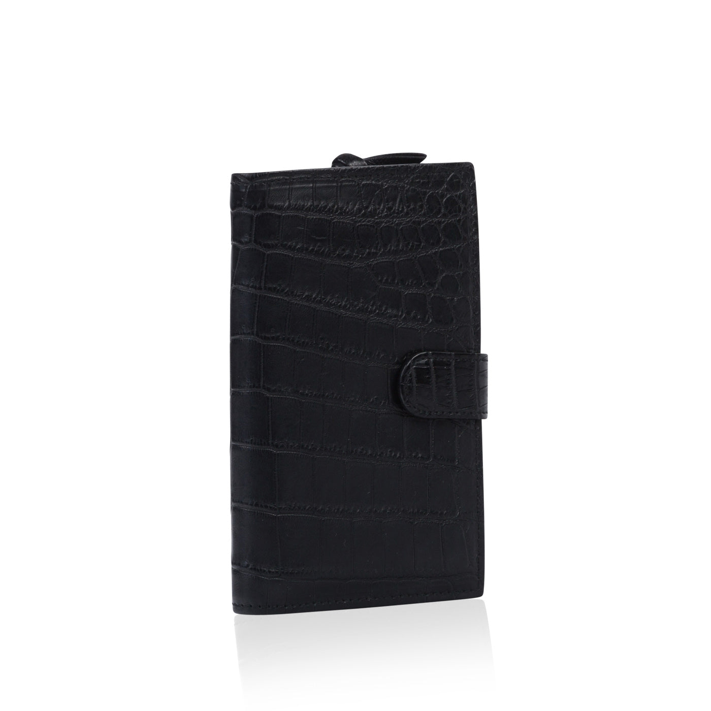 Bottega Veneta Nero Crocodile Wallet