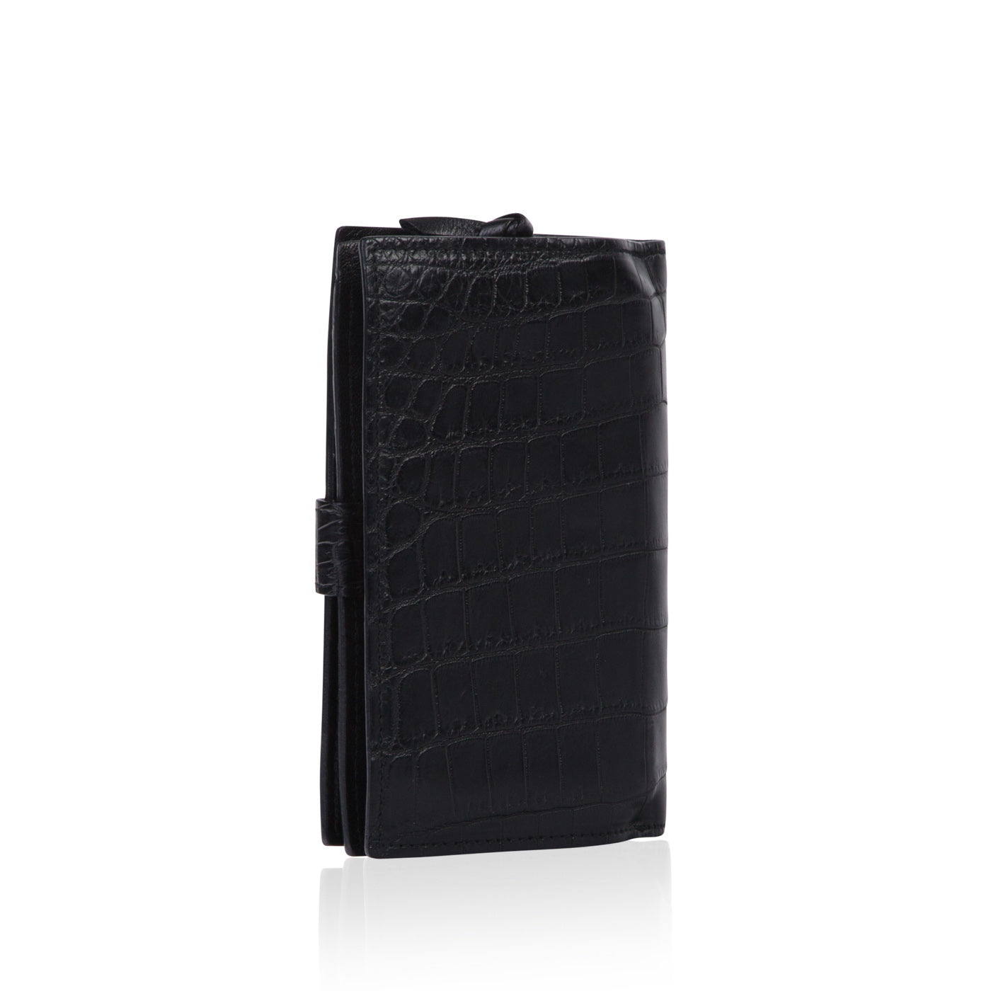 Bottega Veneta Nero Crocodile Wallet