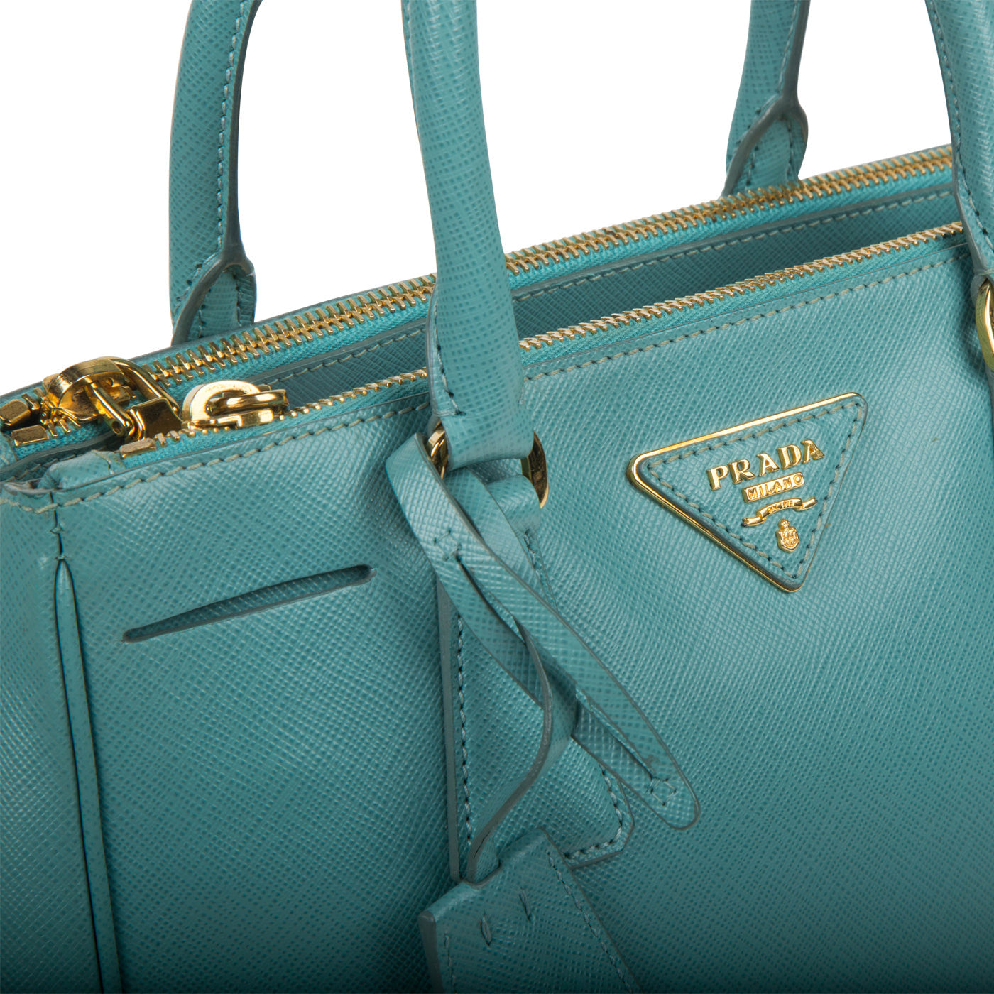 Prada Turquoise Saffiano Small