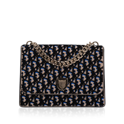 Christian Dior Diorama Velvet Satchel Bag