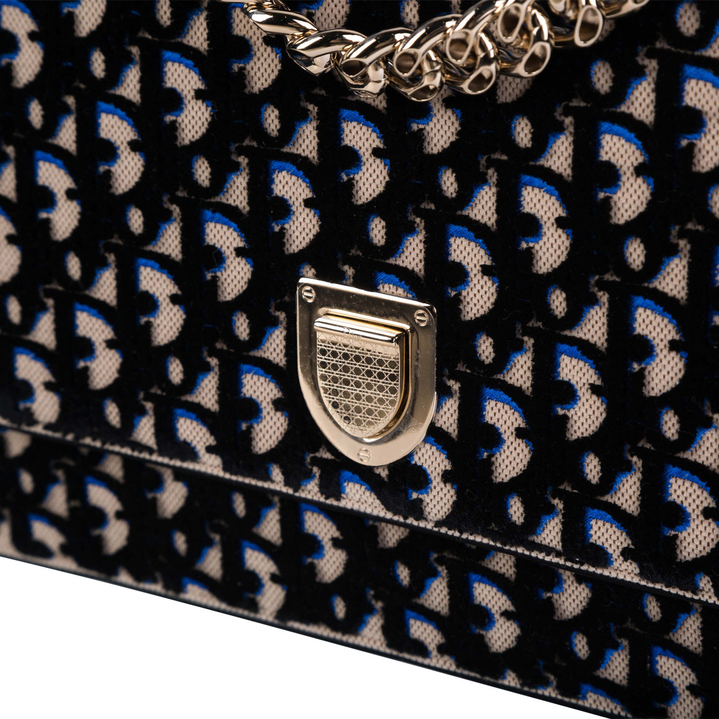 Christian Dior Diorama Velvet Satchel Bag