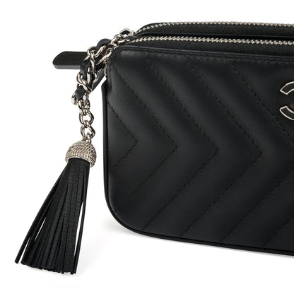 Chanel Chevron Clutch on Chain