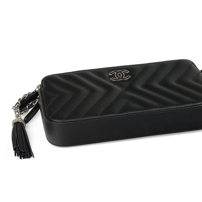 Chanel Chevron Clutch on Chain