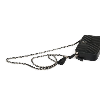 Chanel Chevron Clutch on Chain