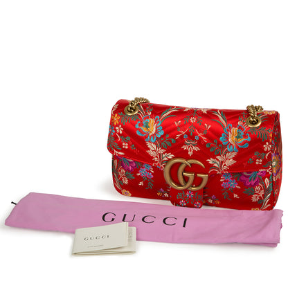 Gucci GG Marmont Floral-Jacquard Bag