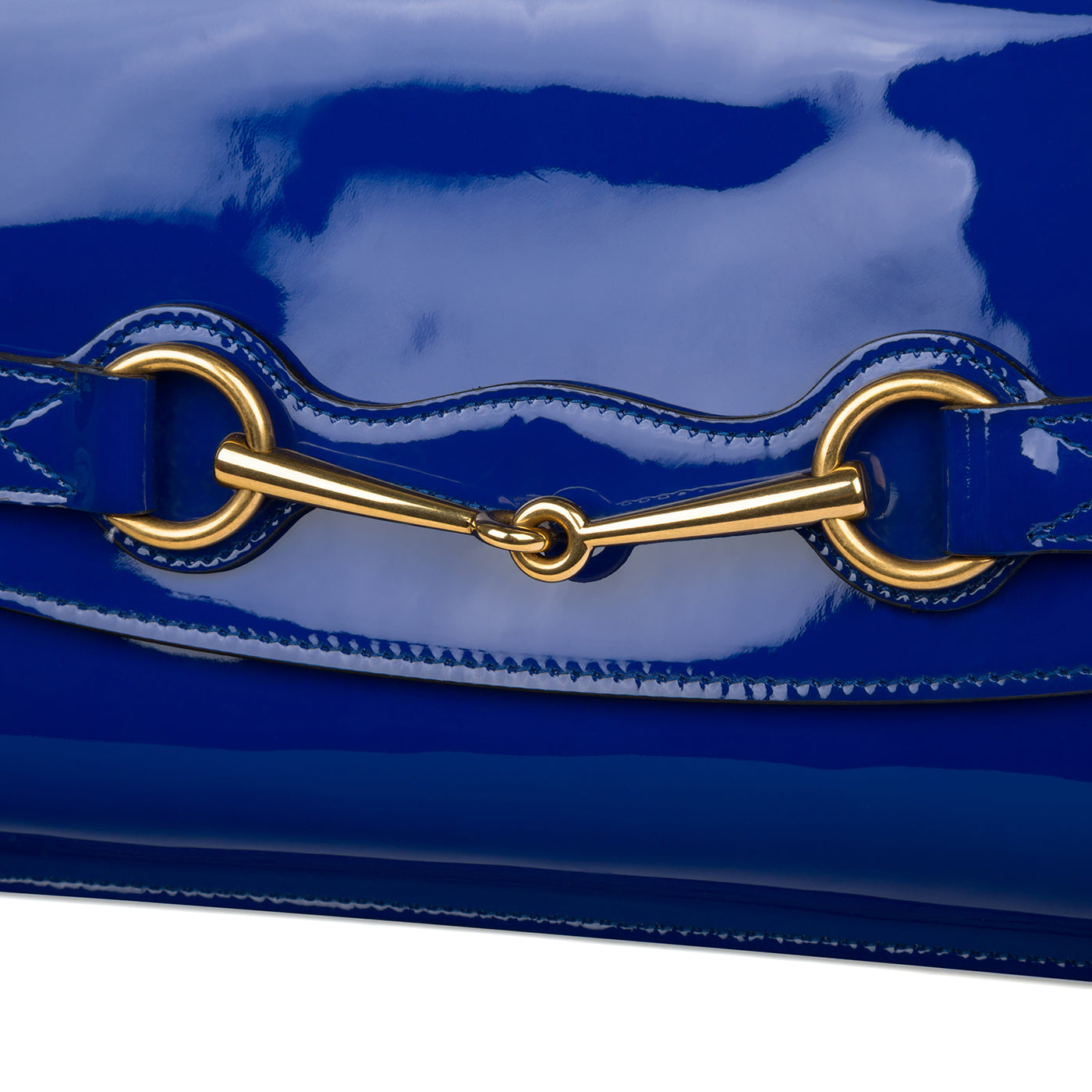 Gucci Patent Horsebit Clutch