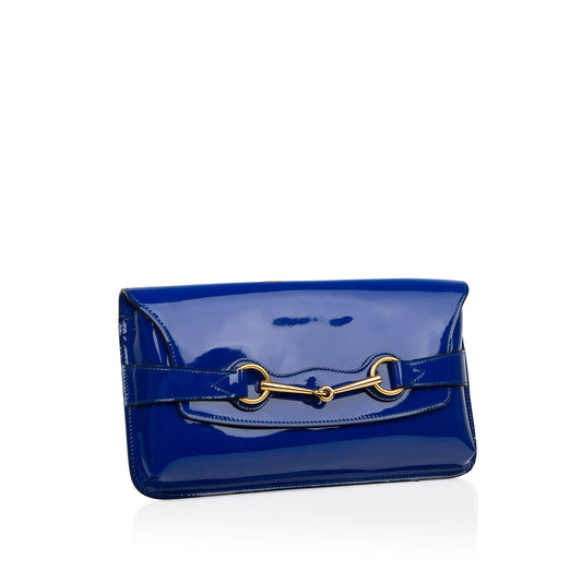 Gucci Patent Horsebit Clutch