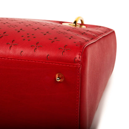 Christian Dior Laser-cut Lady Dior Medium