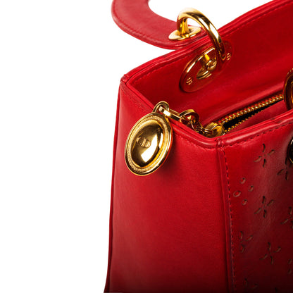 Christian Dior Laser-cut Lady Dior Medium