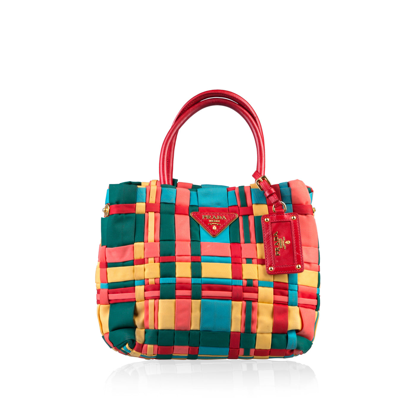 Prada Nylon Woven Tote